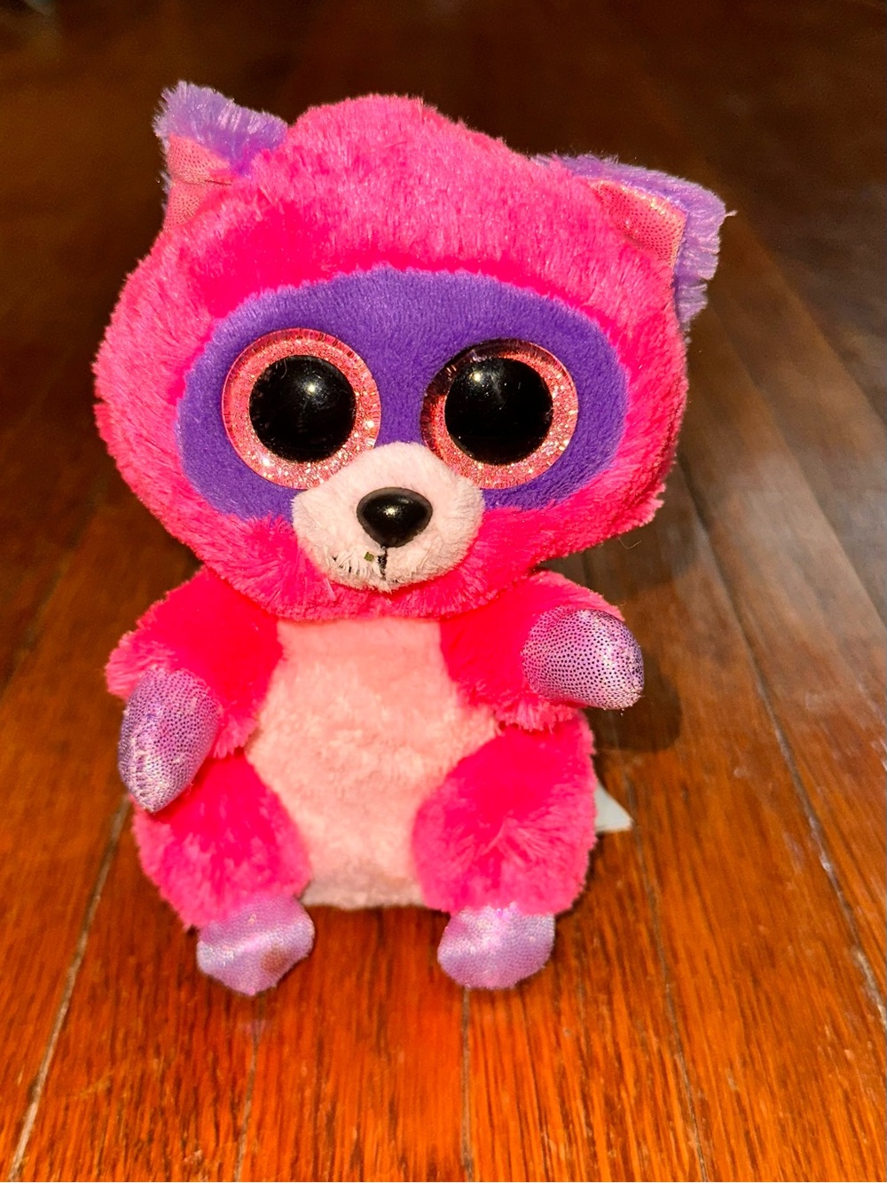 TY Beanie Boos - ROXIE the Racoon (Glitter Eyes) small 6" Plush